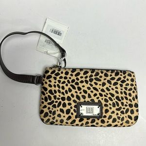 NWT Geox Leather Clutch Wristlet